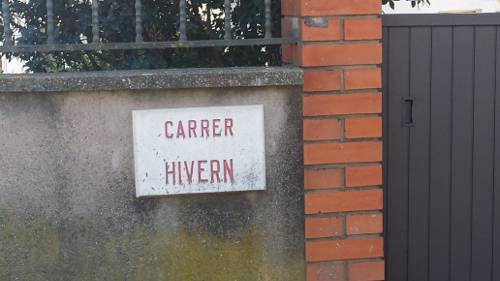placa de nom de carrer