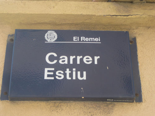 placa de nom de carrer