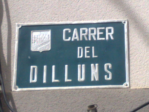 placa de nom de carrer
