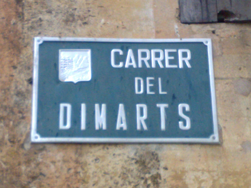 placa de nom de carrer